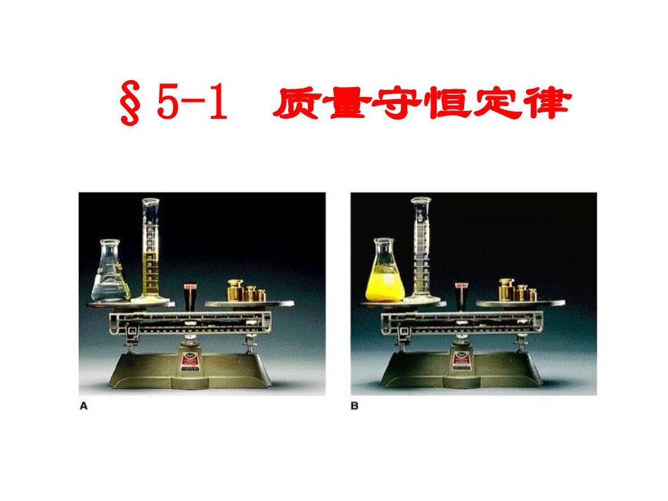 质量守恒定律第一二课时_第1页