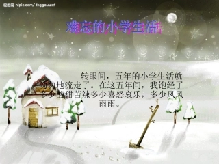 难忘的小学生活