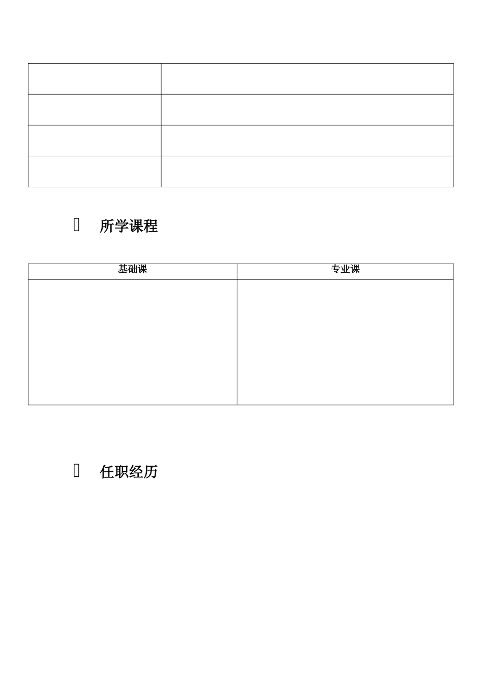 医学生个人简历模板_第2页
