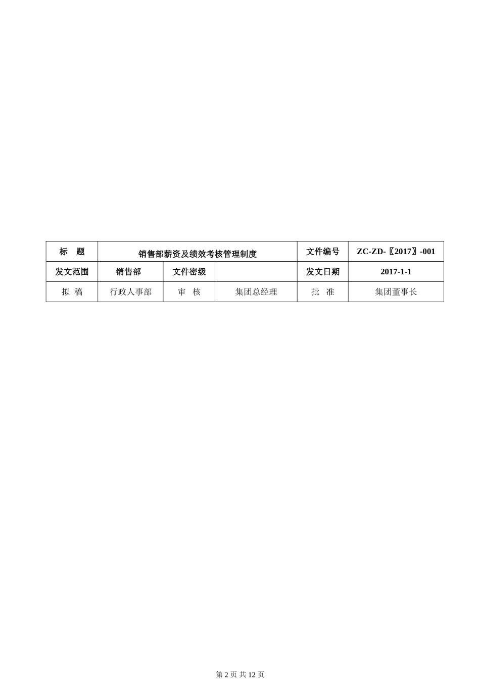 中财华商集团2017年绩效考核管理办法(销售团队)_第2页