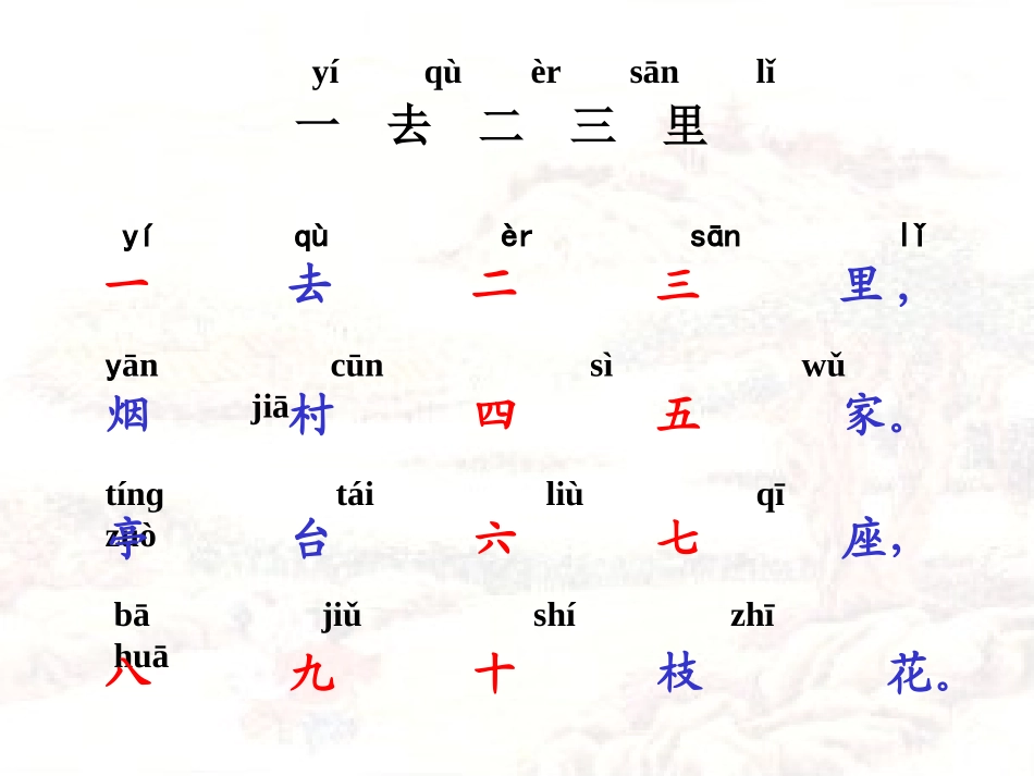 一去二三里课件___第一课时_第3页