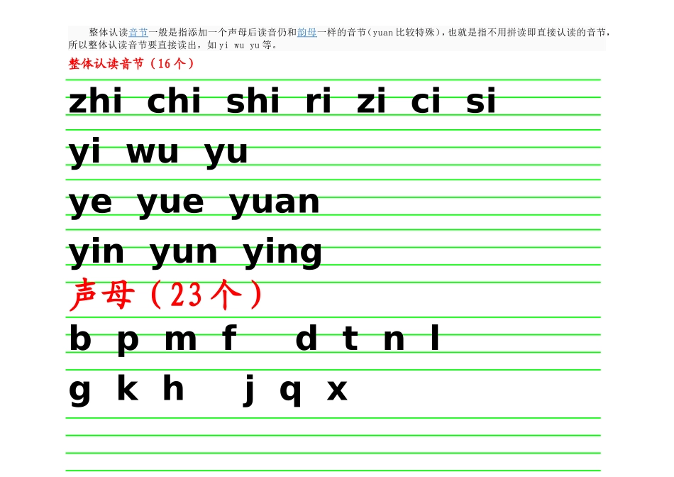 整体认读音节声母韵母整体认读音节表_第1页