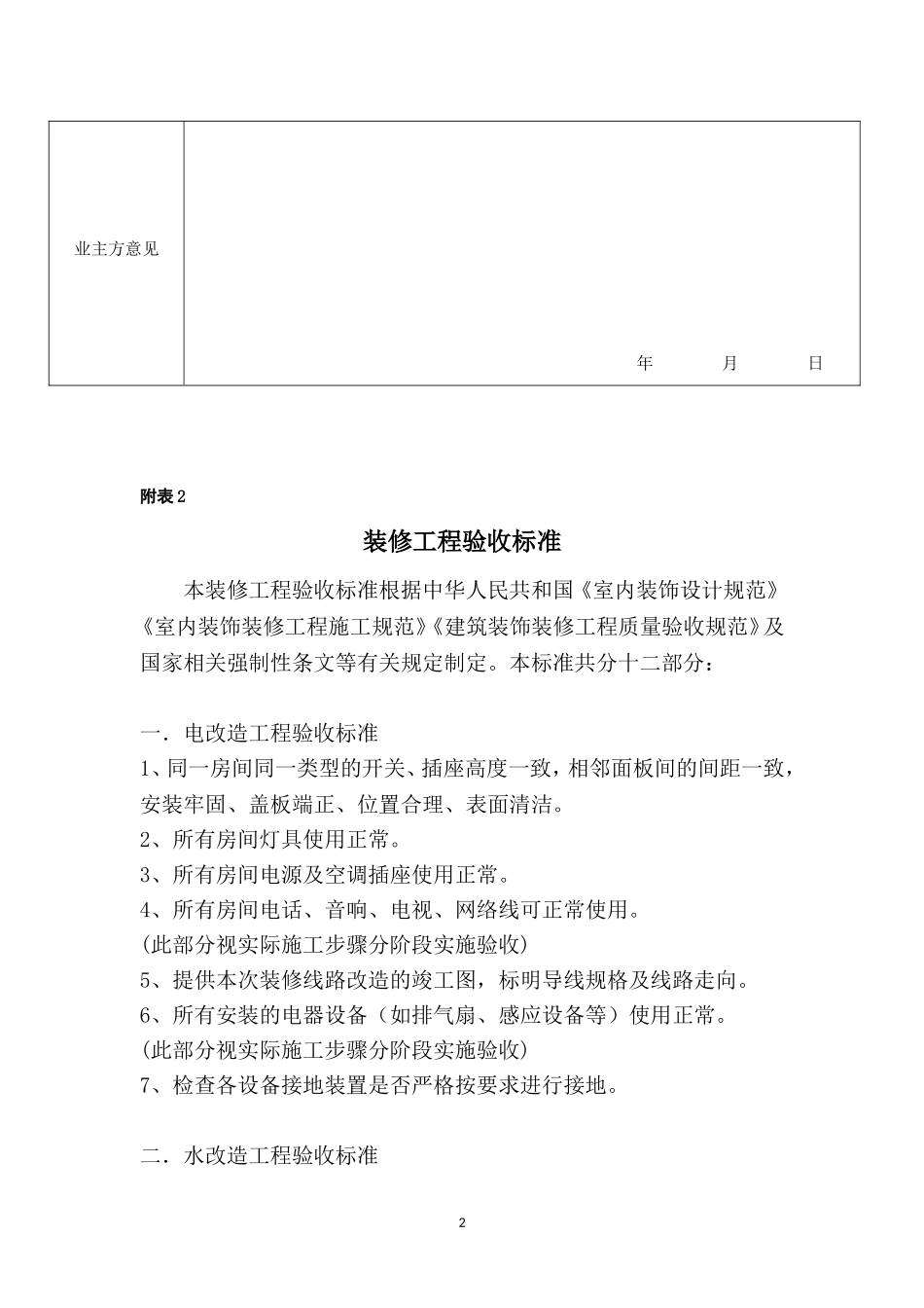 装修验收表格_第2页