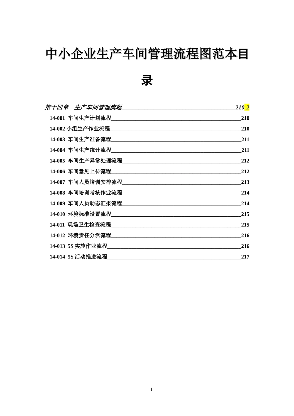 中小企业生产车间管理流程图范本_第1页