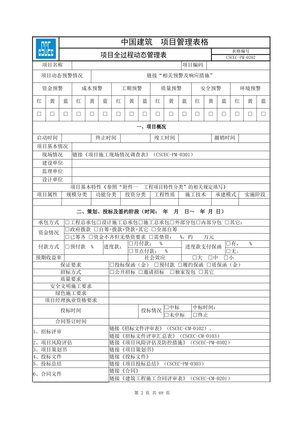 中建标准化管理表格word版doc_第2页