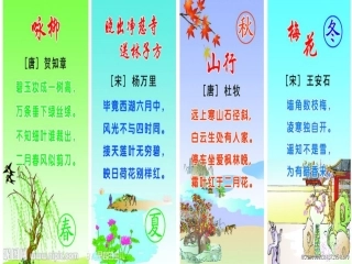 与诗同行演示文稿(小语六年级上综合实践活动课)