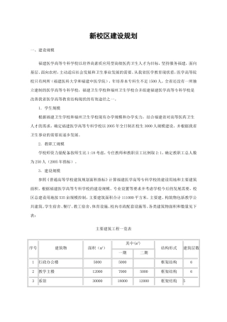 新校区建设规划