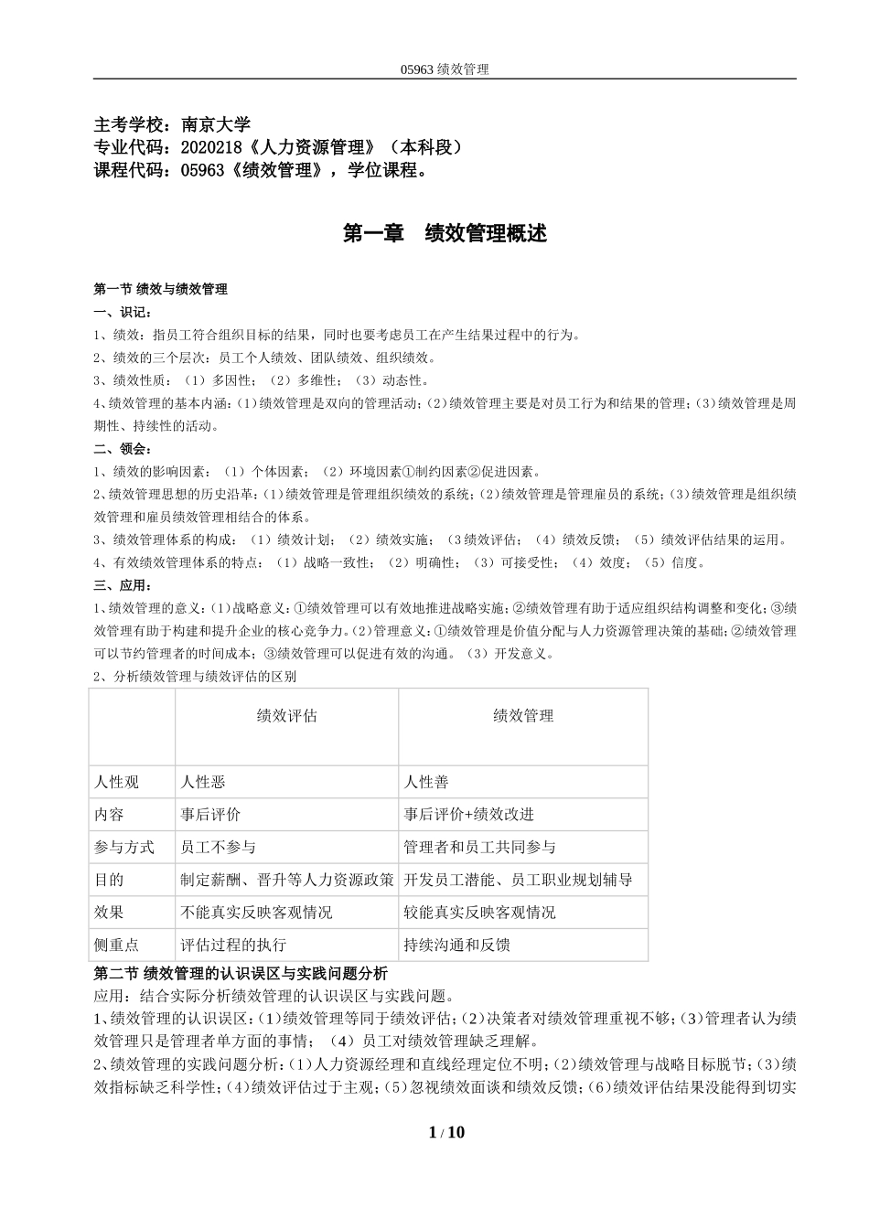 自考05963绩效管理◆精选_第1页