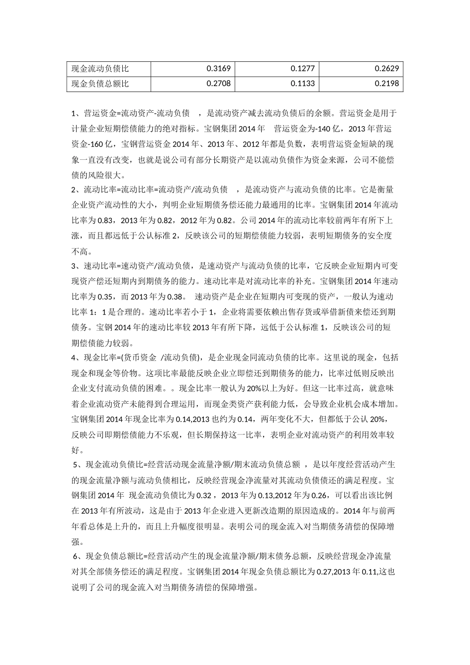 宝钢财务报表分析_第3页