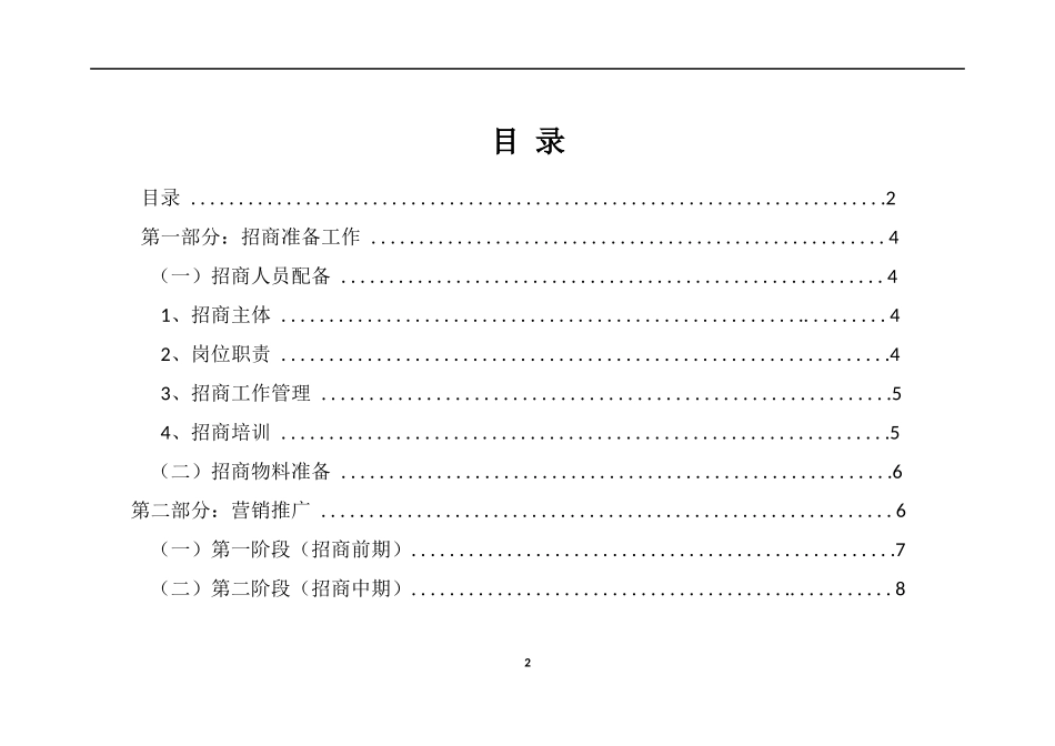 招商执行计划方案_第2页