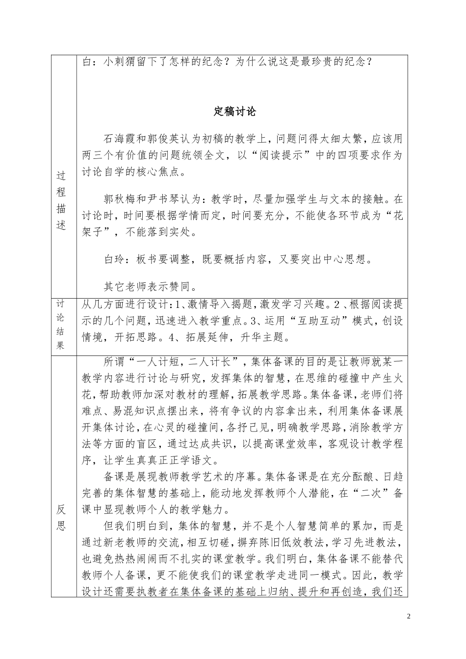 小学语文集体备课记录表-(1)_第2页