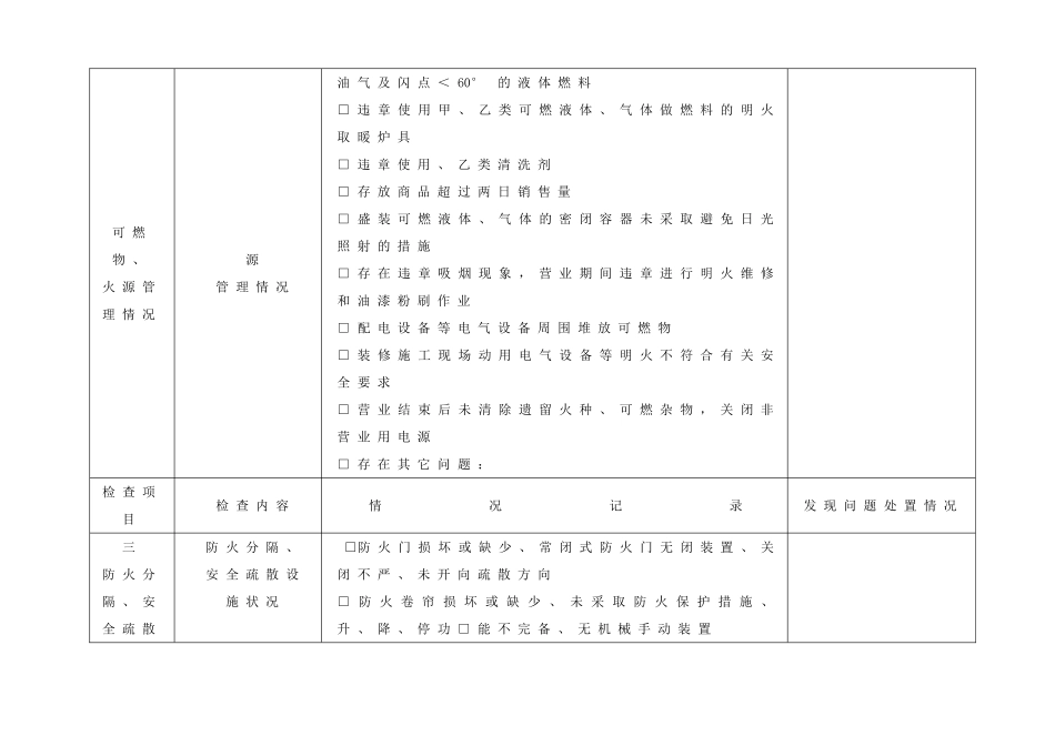 重点单位消防安全自查表_第2页