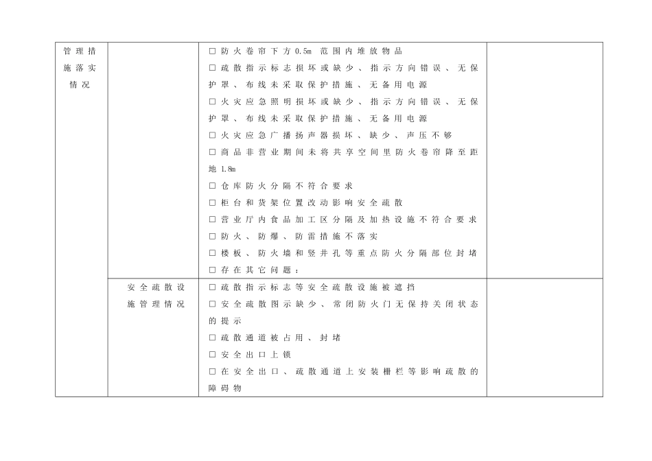 重点单位消防安全自查表_第3页