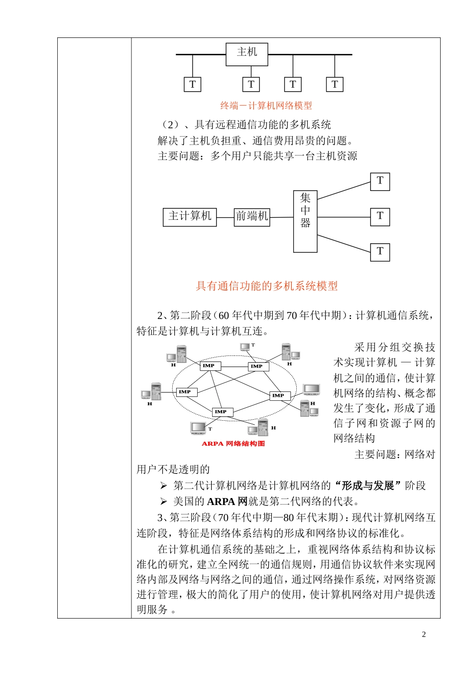 职业中专《计算机网络技术》教案-王协瑞_第3页