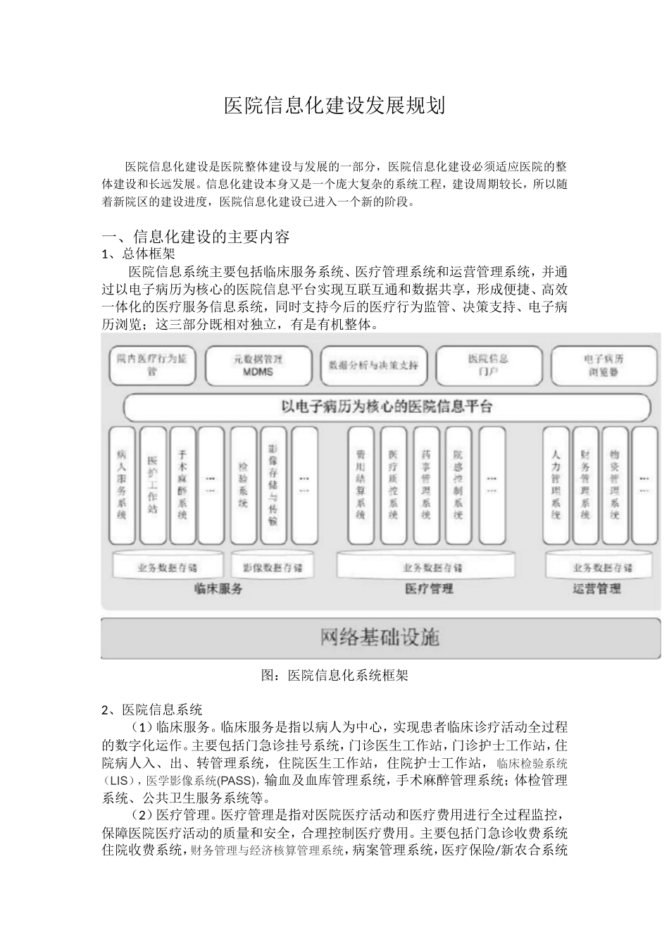 医院信息化建设发展规划_第1页