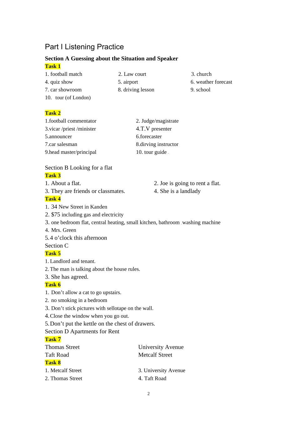 研究生英语听说教程答案基础级第三版_第2页