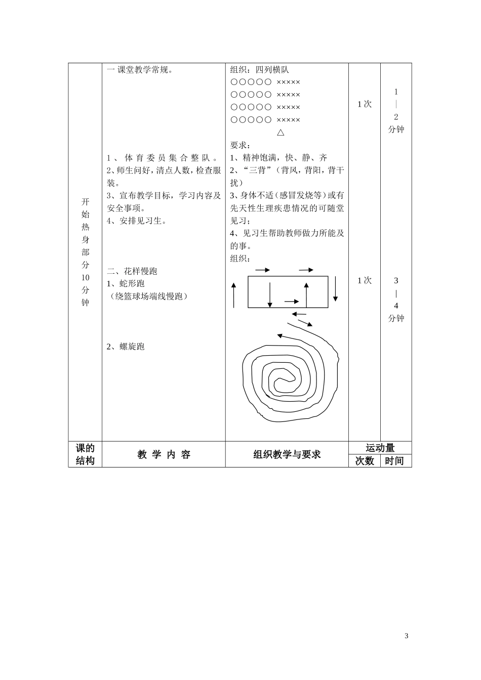 障碍跑教学设计及教案_第3页