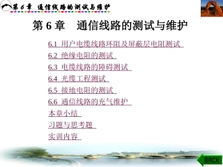 通信线路的测试与维护