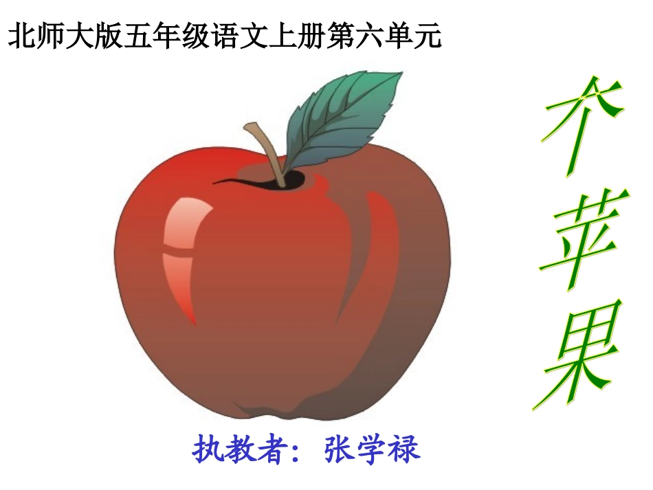 正式一个苹果_第1页