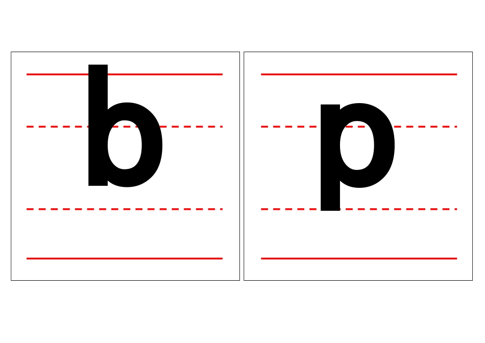 一年级带四线格拼音字母表大卡-打印版_第1页