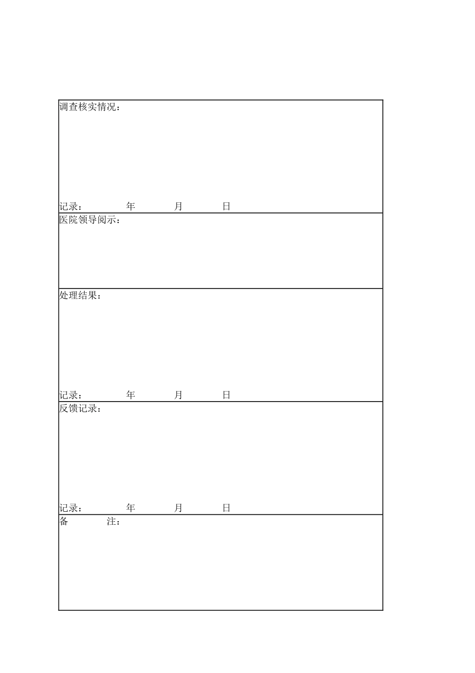 医院投诉登记表_第2页