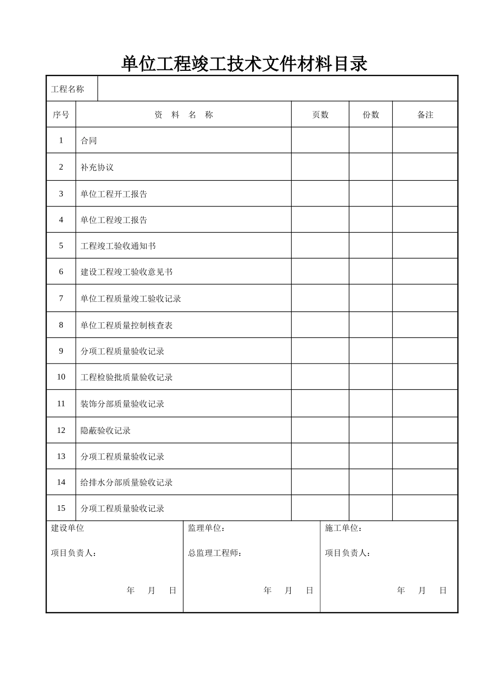 装饰装修工程验收资料表格_第2页