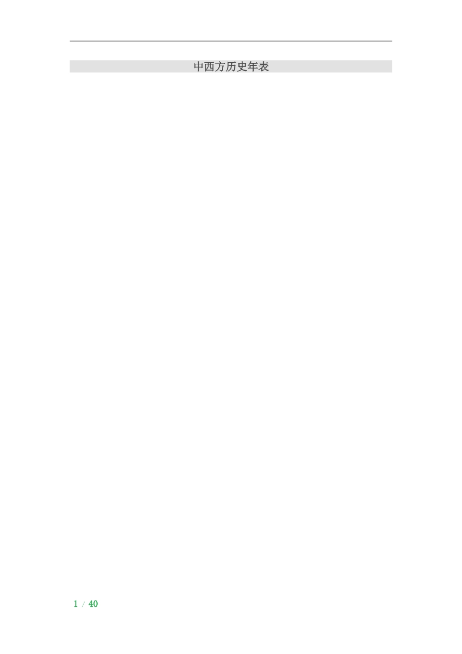 中西方历史年表_第1页