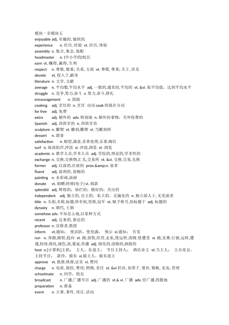 译林牛津高中英语单词表_第1页