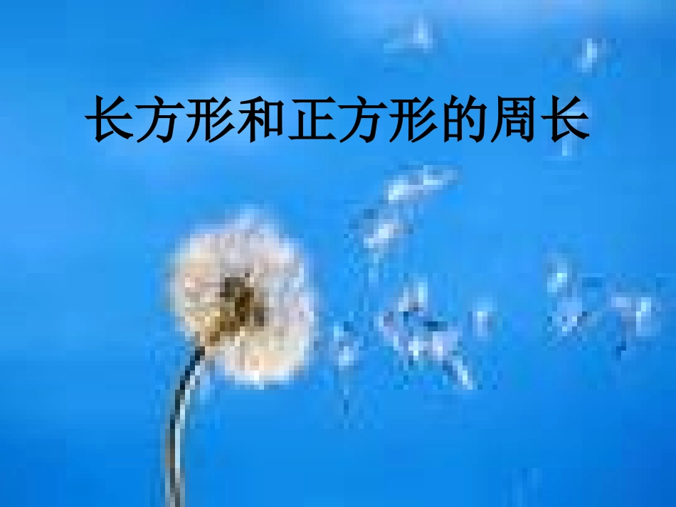小学数学《长方形与正方形的周长计算》课件_第1页