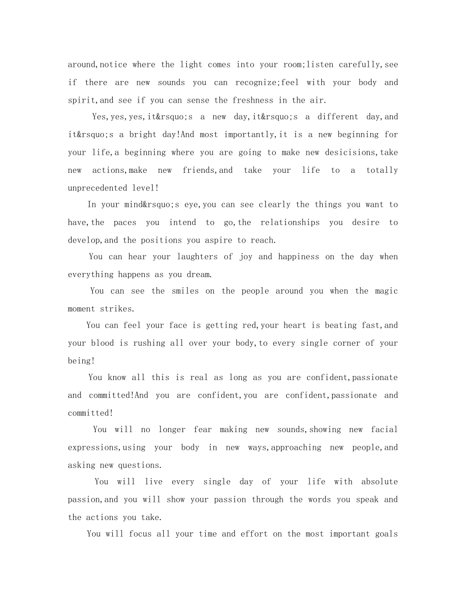 关于初中生英语励志演讲稿范文 _第2页