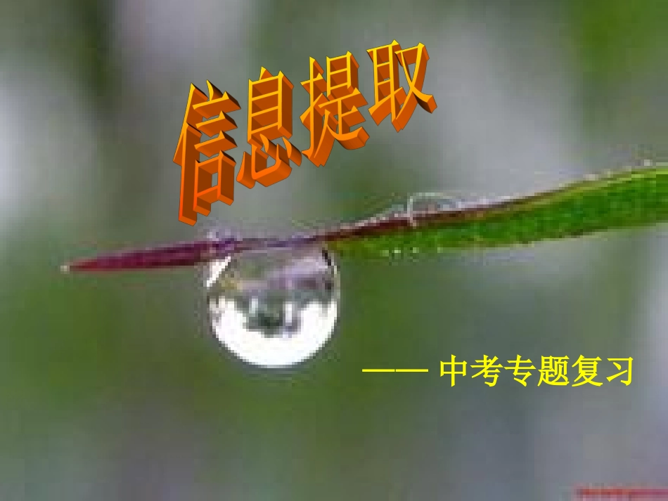 信息撷取专题_第1页