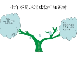 七年级足球运球绕杆知识树