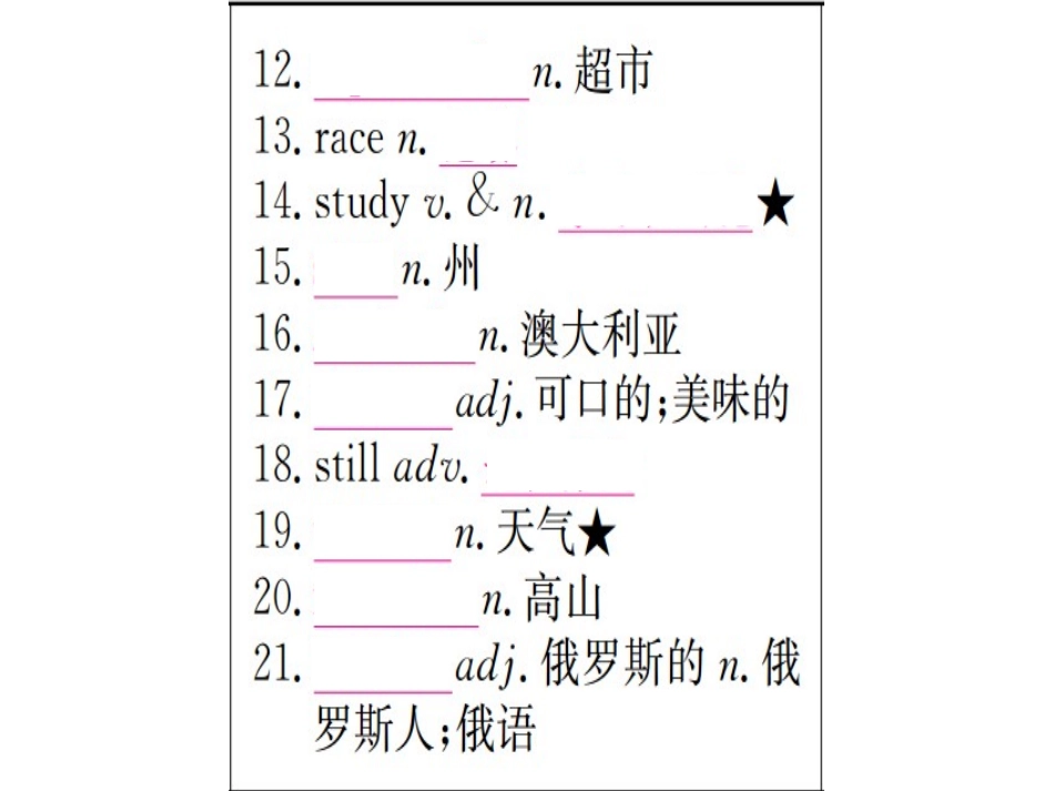 七年级下册units5-8（26图片）_第3页