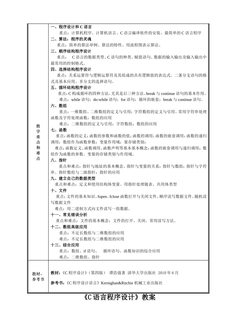 《C语言程序设计》-谭浩强版教案_第2页