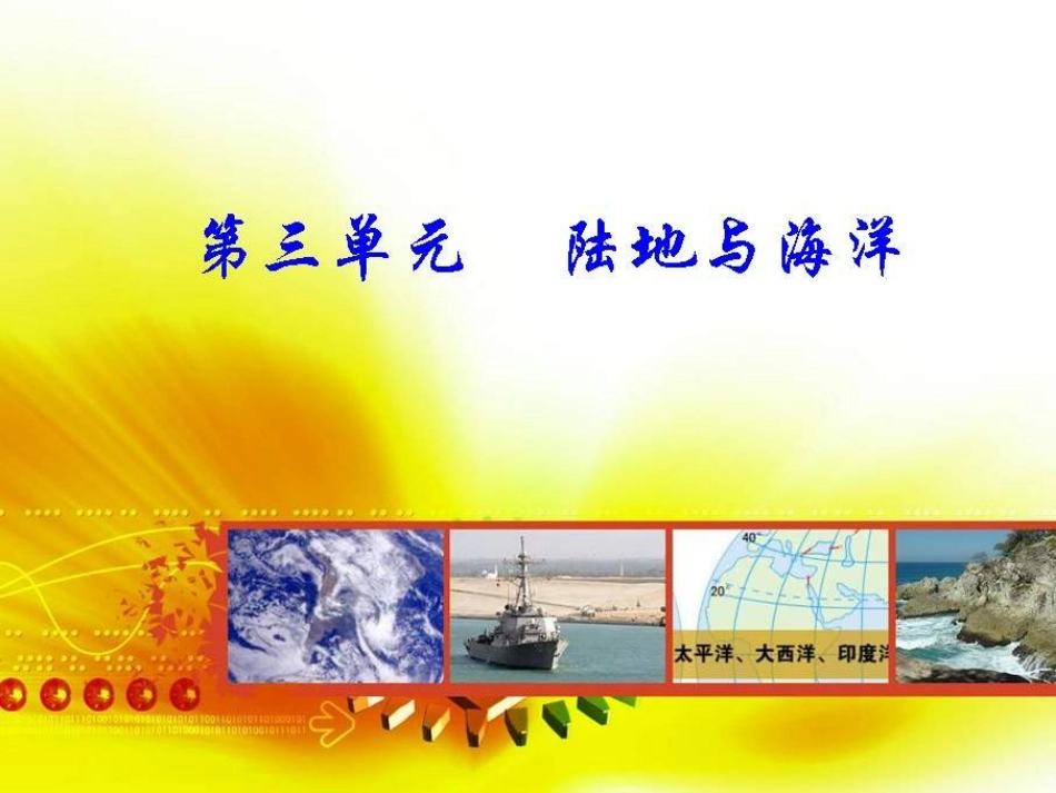 七年级地理陆地与海洋_第1页