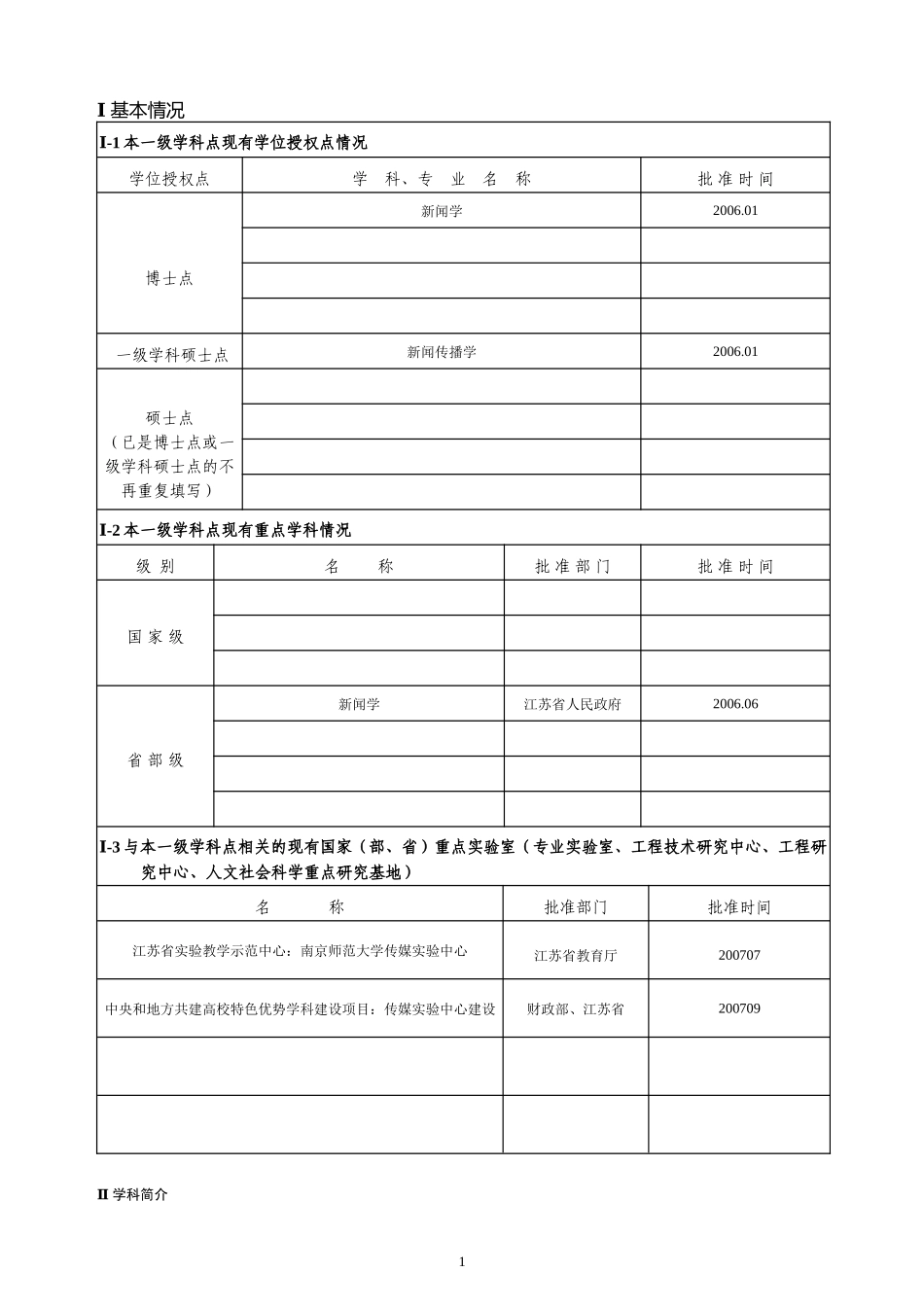 申报博士学位授权-一级学科点简况表_第3页