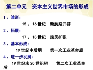 新航路开辟复习