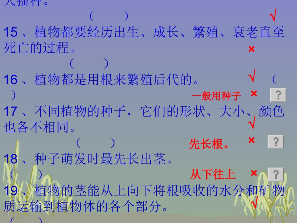 科学三下期末分类复习2判断_第3页