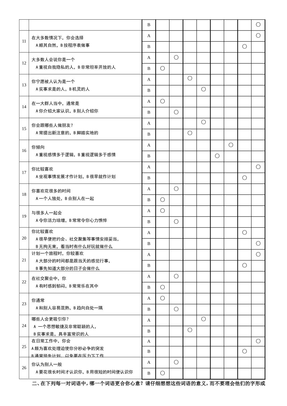 《MBTI职业性格测试题》(最完整版有答案)_第2页