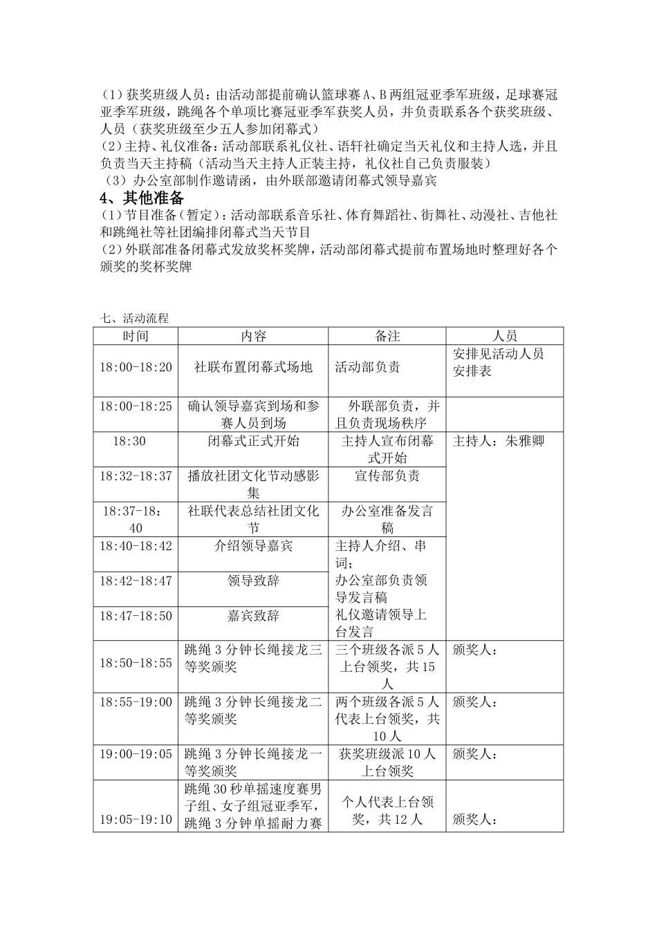 社团文化节闭幕式策划_第2页
