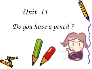 三年级上册Unit11课件