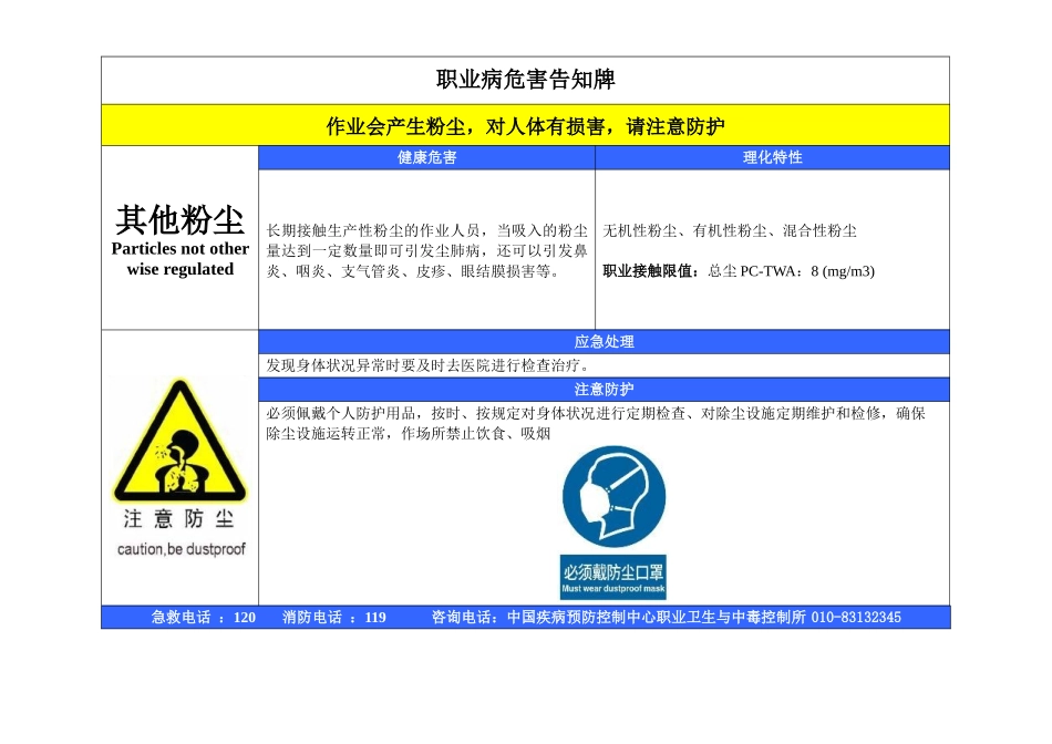 (2015年最新最全)职业危害告知卡_第3页