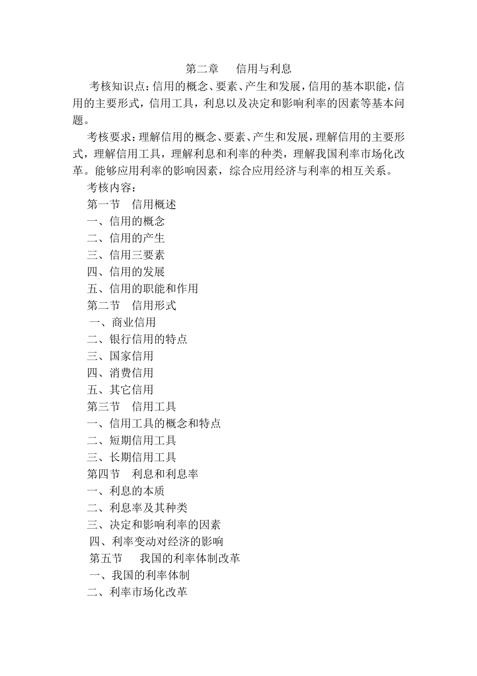 “专升本”考试大纲(金融学)_第2页