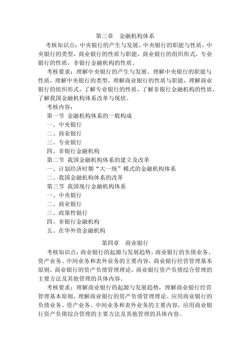 “专升本”考试大纲(金融学)_第3页