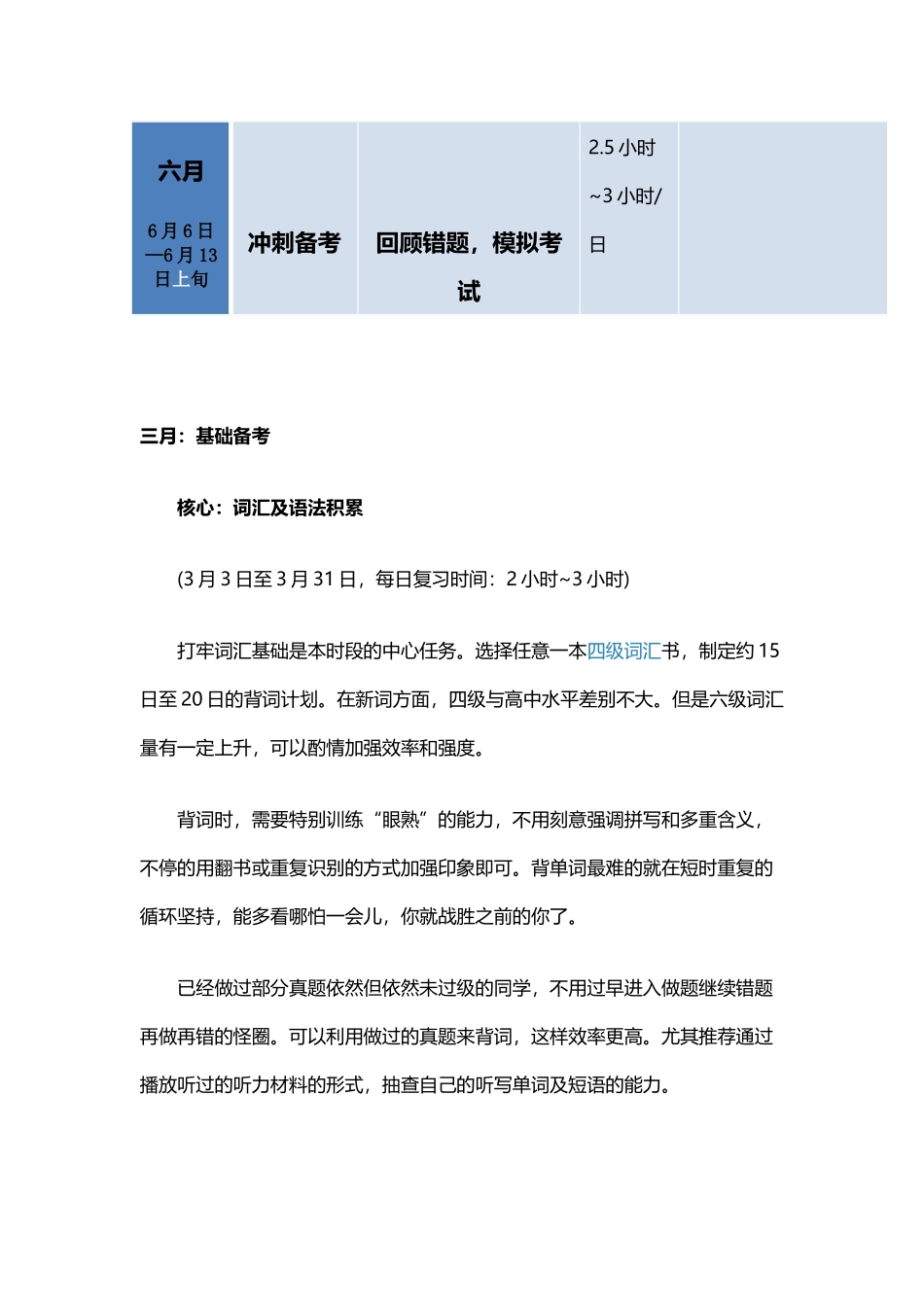 四级备考计划_第2页