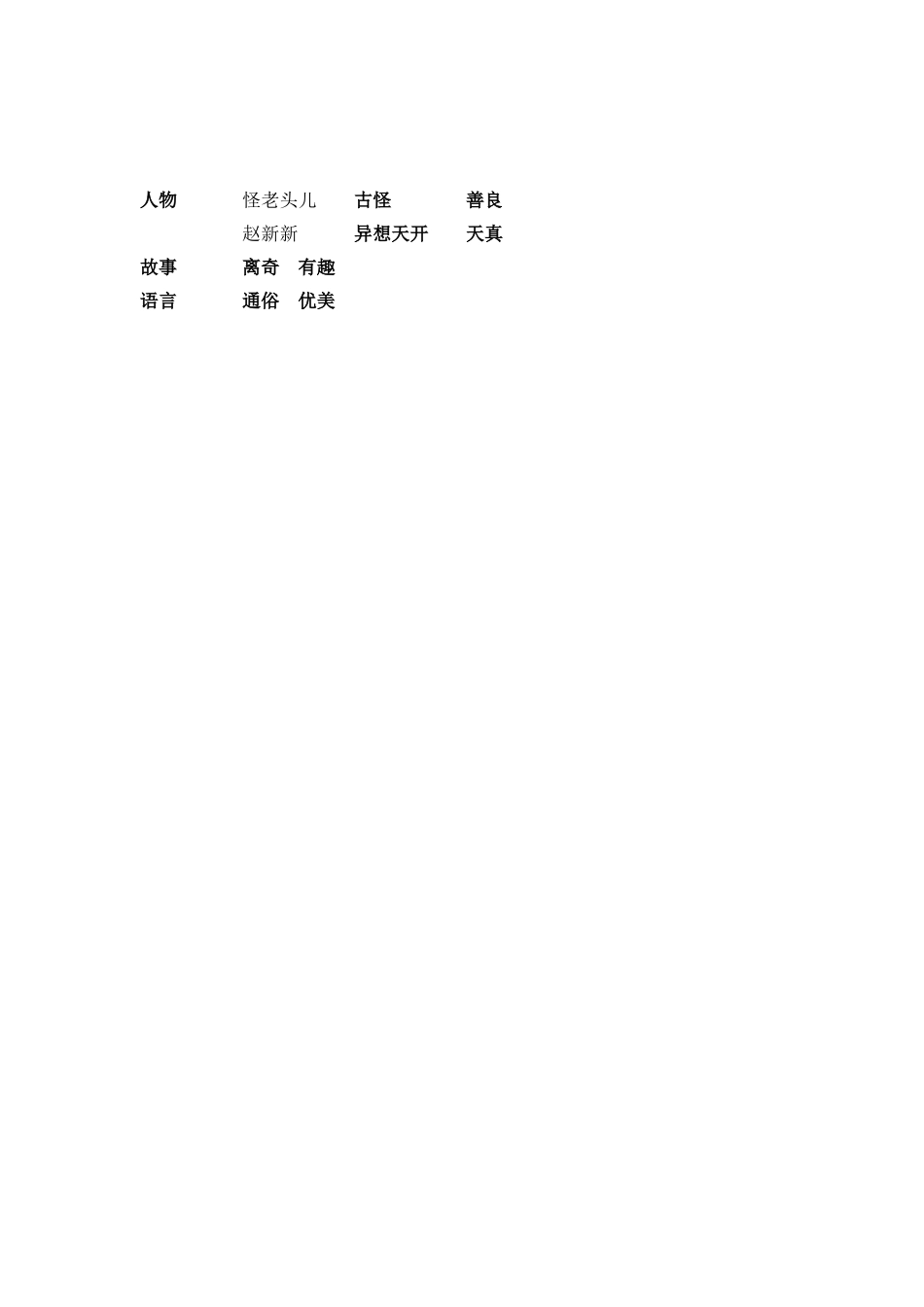 《怪老头儿》阅读汇报课教案_第3页