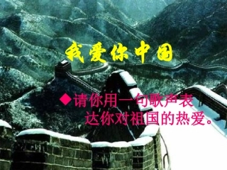 七年级语文下册《我的中国心》课件 苏教版