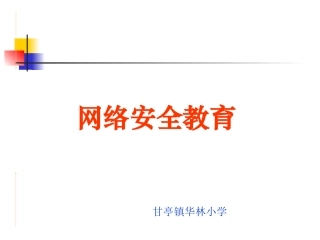 中小学网络安全教育