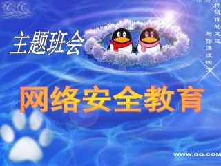 主题班会：网络安全教育