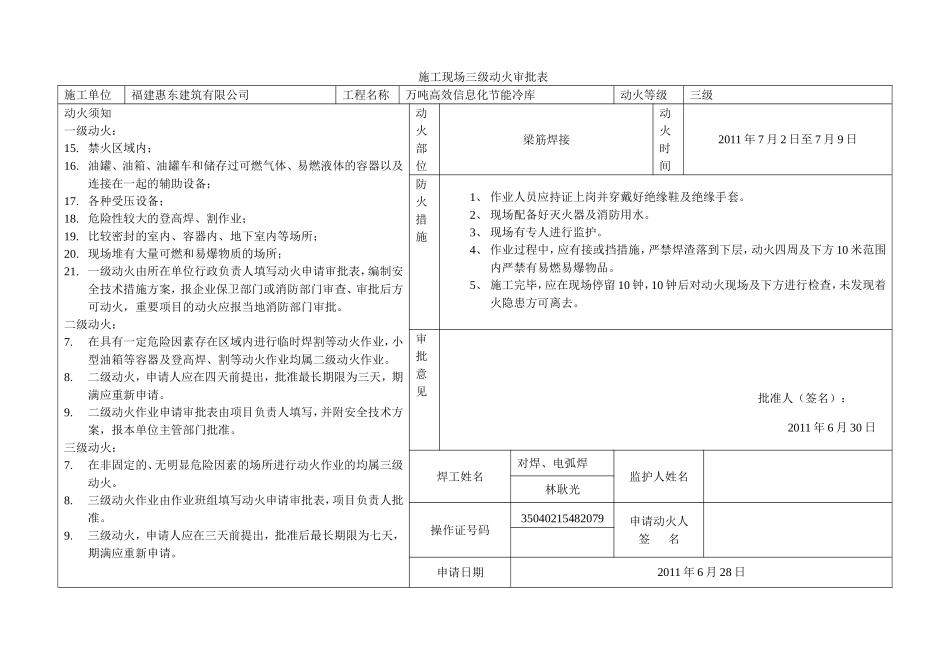 施工现场三级动火审批表_第3页